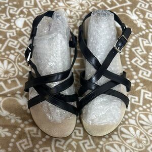 G.H. Bass & Co. Black Strappy Sandals